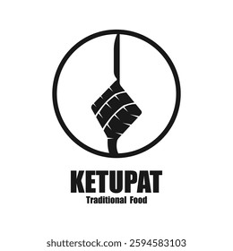 ketupat icon logo vector graphic design illustration. suitable for ramadan mubarak celebration