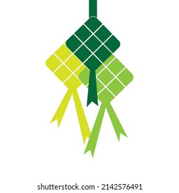Diseño vectorial de la plantilla de iconos de Ketupat
