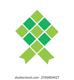 Ketupat Icon – Traditional Eid and Ramadan Food Symbol