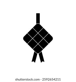 Ketupat Icon. Ketupat Vector Icon in line style design. Ketupat Symbol. Vector illustration.