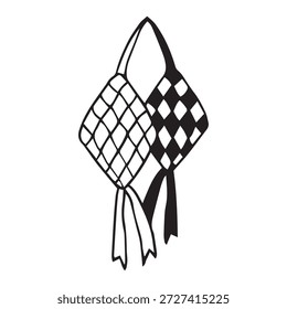 Los bienes de la Imagen Ketupat representan el mes del Ramadán.