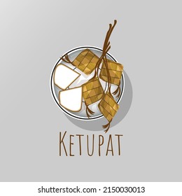 Ketupat or kupat is a typical maritime Southeast Asian dish made from rice wrapped in a wrapper made of woven young coconut leaves