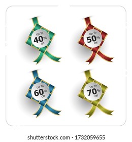 Ketupat Lebaran icon discount. Traditional celebratory dish of rice cake with several side dishes, popularly served during Eid celebrations.