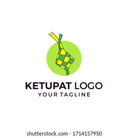 Ketupat logo icon flat design vector template
