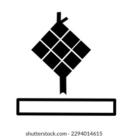 Ketupat-Logo auf weißem Hintergrund