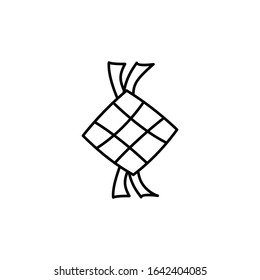 Ketupat, memasat, raya rosary icon. Simple line, outline vector religion icons for ui and ux, website or mobile application