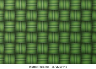 fundo de padrão ketupat, tecido folha palma padrão textura fundo