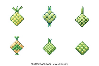 ketupat pixel art six style