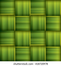 Ketupat (rice Dumpling) Texture. Woven Palm Leaf. Seamless Background.