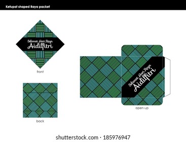 Ketupat Shaped Raya Packet Design