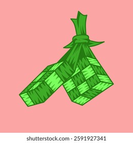 Ketupat is a typical food of Eid al-Fitr
