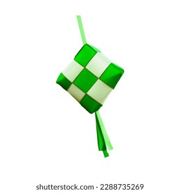 Ketupat is usually served on Eid al-Fitr with cooked rice