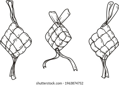ketupat vector for Eid mubarak
