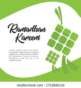 Ketupat vector. graphic design element