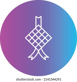 Ketupat Vektorsymbol. Kann für Druck-, Mobil- und Web-Anwendungen verwendet werden.