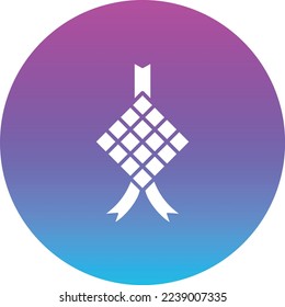 Ketupat vector icon. Can be used for printing, mobile and web applications.