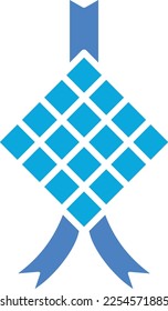 Icono del vector Ketupat. Se puede usar para imprimir, móviles y aplicaciones web.