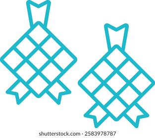 Ketupat vector icon. Can be used for printing, mobile and web applications.