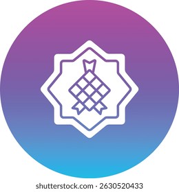 Ketupat vector icon. Can be used for printing, mobile and web applications.