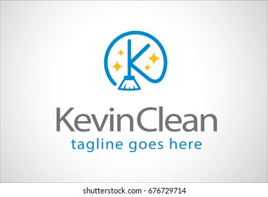 Kevin Clean Logo Template Design