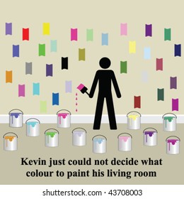 Kevin could not decide what color he preferred