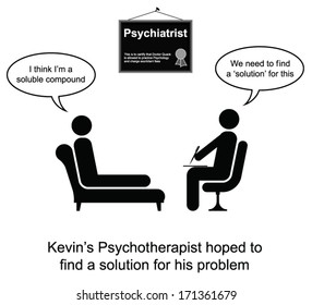 Kevin hoped to find a solution cartoon isolated on white background 