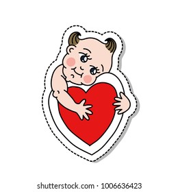 kewpie illustration traditional tattoo flash