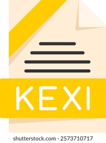 KEXI Flat Style Icon Design