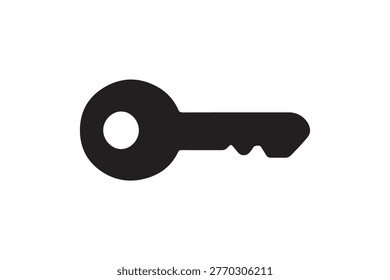 Key Access Cyber Security Silhouette Icon