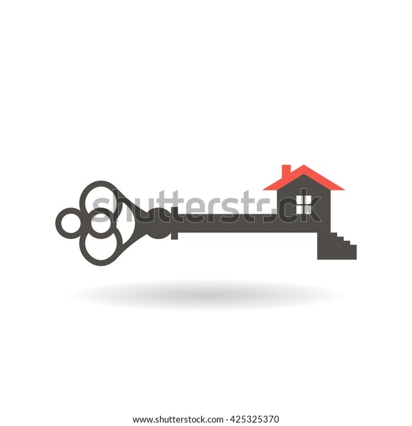 Key Access Your House Logo Vector Stock Vector Royalty Free