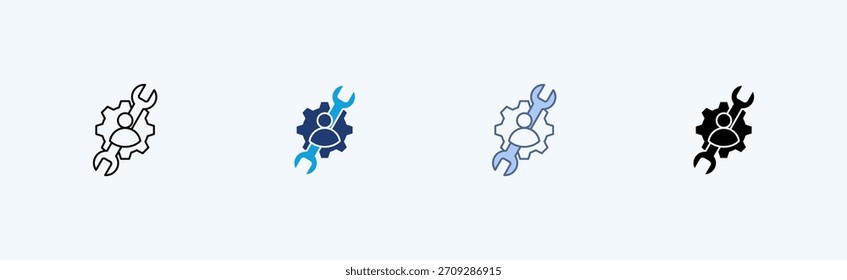 Vector de ilustración de múltiples íconos de actividades clave