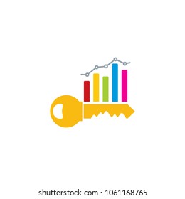 Key Analytic Logo Icon Design