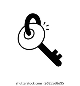 Icono de Vector de glifo negro clave