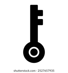 key black icon. vector illustration.