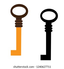 key black silhouette