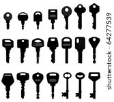Key Black Silhouette Vector