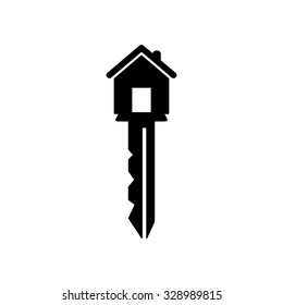 key - black vector icon