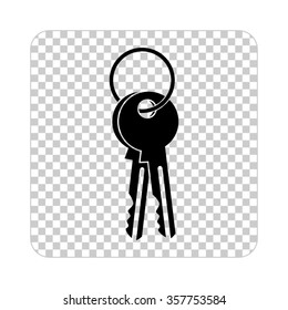 Key  - black vector icon