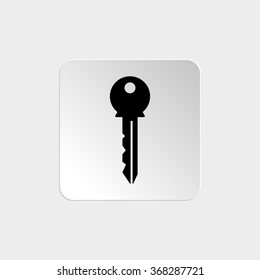 Key  - black vector icon