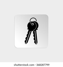 key -  black vector icon