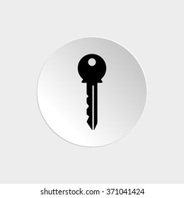 Key  - black vector icon