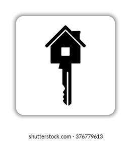 Key  - black vector icon