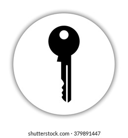Key  - black vector icon
