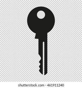 Key  - black vector icon