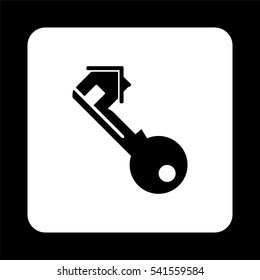 Key  - black vector icon
