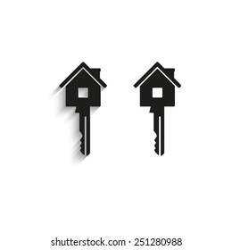 Key - black vector icons