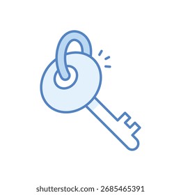 Icono de Vector azul clave de DuoTone
