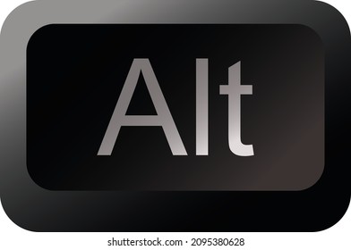 Key Board Alt Key  Vector And High Quality Image