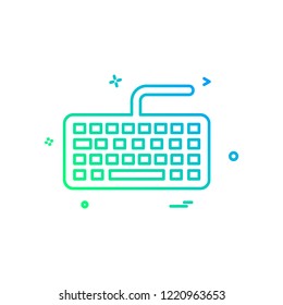 Key board icon design vector