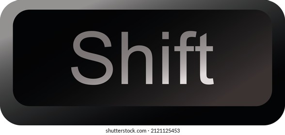 Key Board Shift key  vector and high quality image